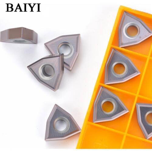 10pcs high quality grade WNMG080404-MS VP15TF carbide insert WNMG080404 blade CNC turning tools