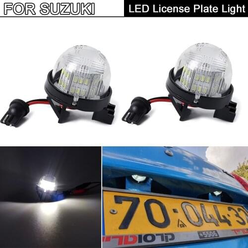 LED License Plate Number Lamp Signal Lights For Suzuki Wagon R MC# MH2# for Alto HA 12# 22# HE 2