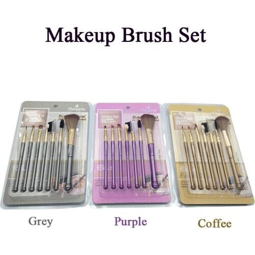 7pcs/set Professional Makeup Brush Eyeliner Eyelash Lip Eyeshadow Brush Cosmetic Beauty Tools Kit Make Up Brush Supplies
