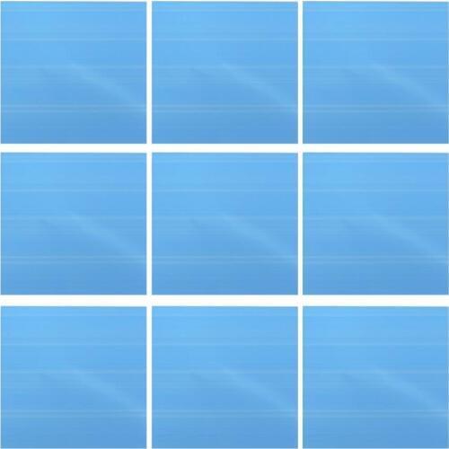 9 pcs/set 15 X 15cm Square Mirror Wall Stickers Creative Waterproof bathroom Removable Decorative Wall Decal Sticker T2Z5