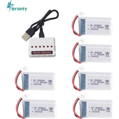 1S 3.7V 800mAh Lipo Battery for Syma X5 X5C X5SC X5SW TK M68 MJX X705C SG600 RC Quadcopter Drone Spare Part 902540 3.7v battery