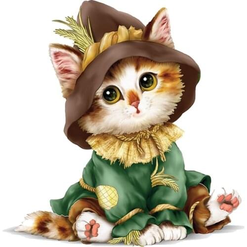 Wavehands Cartoons Cat Car-Styling Vehicle Body Window Decal Car Sticker UV printed PVC Decal Styling Accessories 13.6*13.6cm