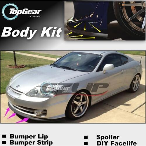 For Hyundai Coupe Tiburon Tuscani Bumper Lip / Front Spoiler Deflector For TOPGEAR Friends Car Tuning / Body Kit / Strip Skirt