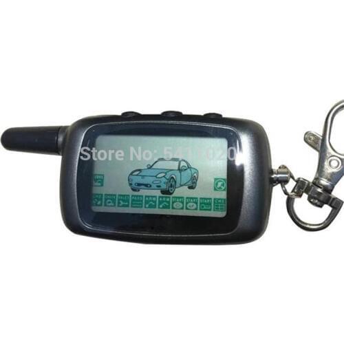 Russian A9 LCD Remote Control Keychain Fob for Key Chain KGB FX 5 Two Way Car Alarm System KGB FX-5 FX5 Jaguar EZ-beta