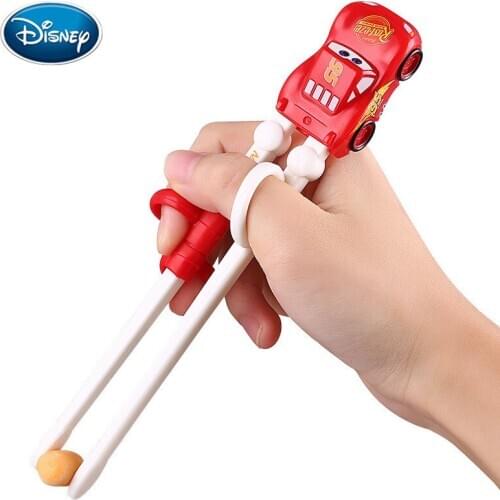 Disney Cute Chopsticks For Kids Baby ABS Cartoon Learning Reusable Training Helper Chopsticks Home Baby Products Right hand