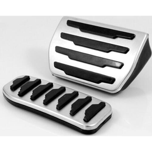 For Freelander 2 AT Car Accessories Pedal Cover For Brake And Accelerator Pedal Pads Cover Aluminum alloy Parts 07-15