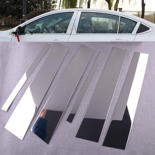 1 Set Chrome Stainless Steel Window Door Pillar Post Trim fit for Chevrolet Equinox 2018 2019 2020