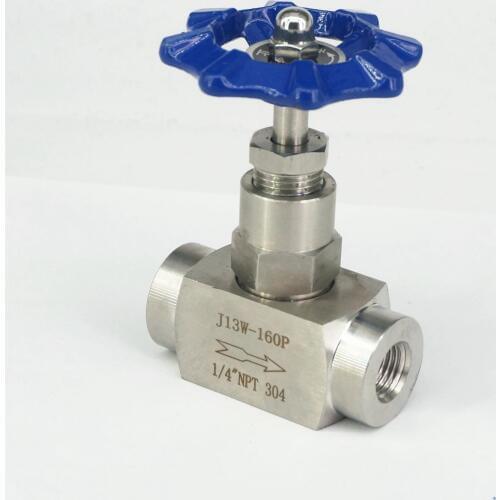 Needle valve Female thread 1/4" stainless steel Flow Control shut off crane Adjustable needle valve 2285 PSI