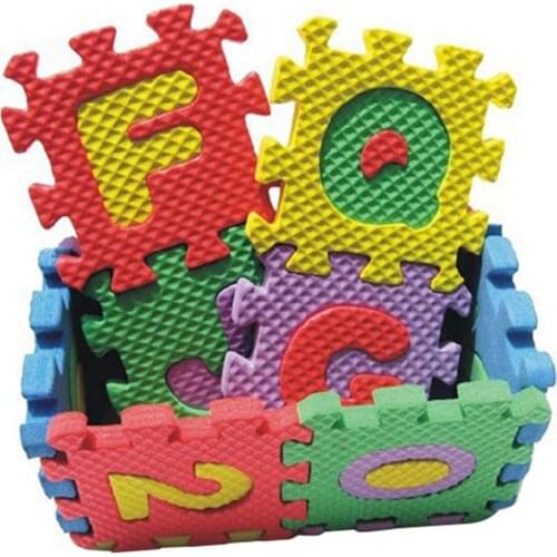36 Pcs/Set Child Kids Baby Floor Mat Novelty Alphabet Number EVA Puzzle Foam Teaching Mats Toddler Toy
