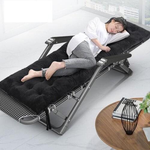 Lounge chair lunch break nap bed camp bed portable simple single adult accompanying home office folding bed