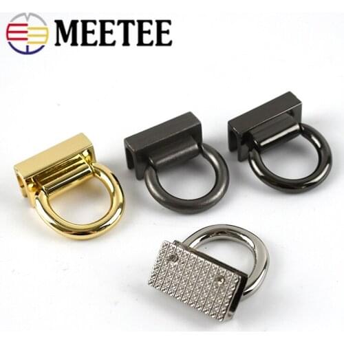4/10pcs Meetee Metal Buckles O D Ring Clasp Bag Straps Chain Hanging Clip Buckle Connector Bags Luggage Hardware Accessories