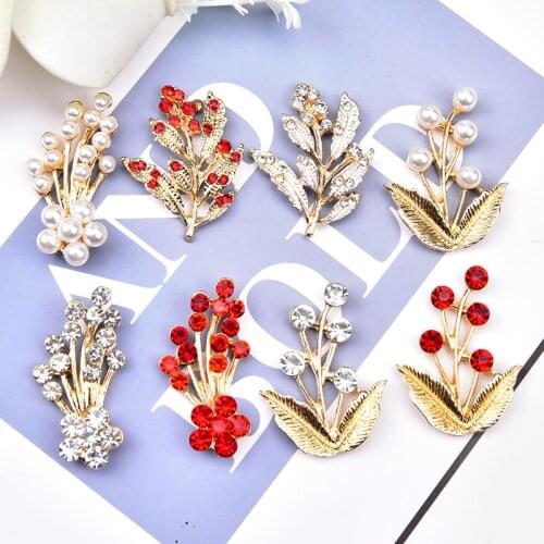 Fashion Wedding Bridal Rhinestone Flower Leaf Crystal Flat Back Button Applique Glue Sew on Dress for Invitation Card Decoration
