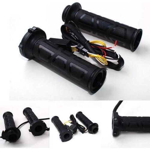 Motorcycle 7/8" 22mm Electric Hand Heated Grips Molded Grips ATV Warmers Hot Handlebar Temperature can be adjusted