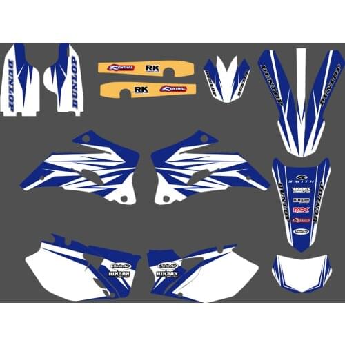 Motorcycle GRAPHICS BACKGROUNDS DECALS STICKERS for Yamaha WR250F 2007 2008 2009 2010 2011 2012 2013 WR450F 2007-2011 Pegatina