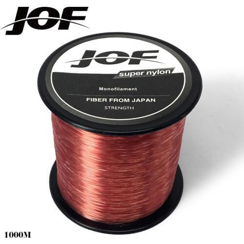 Nylon Fishing Line 1000m Extreme Strong Monofilament Japanese Durable Monofilament Rock Sea Fishing Line 4 LB-28 LB JOF Brands