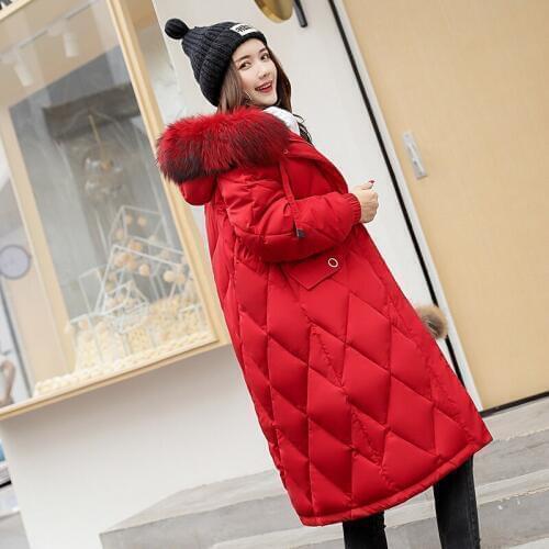 2019 Winter New Pattern Korean Easy Heavy Seta Lead Cotton Will Code Cotton-padded Clothes Long Fat Down Jackets Tide