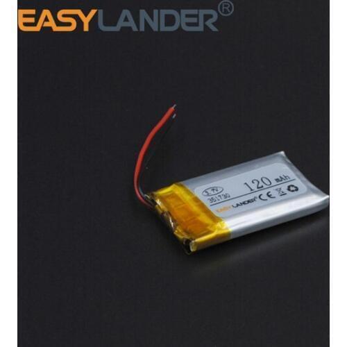351730 3.7V 120mAh Rechargeable li Polymer Li-ion Battery For bluetooth headset Mp3 Mp5 GPS PSP mouse smart Watch Speaker