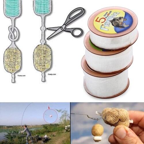 5m PVA Dissolving Mesh Net Refill Carp Fishing Stocking Rig Bait Bags Tackle