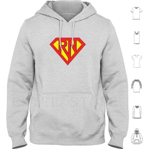 Super Nurse Rn Hoodie Long Sleeve Funny Nurse Nurse Nurse Nursing Nursing Nursing Health Care Medicine Superwoman