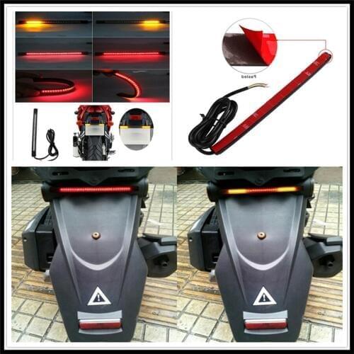 Motorcycle LED Tail lamp Plate Light Brake Stop Turn Signal Strip for Kawasaki KX125 KX250 SUZUKI DRZ400E DRZ400S SM