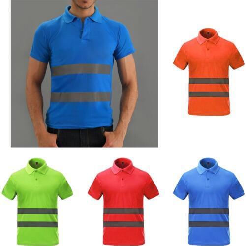 Hi Vis T Shirt Reflective Safety Short Sleeve HIGH Visibility