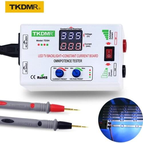 TKDMR 0-330V Smart-Fit Manual Adjustment Voltage TV LED Backlight Tester Current Adjustable Constant Current Board LED Lamp Bead