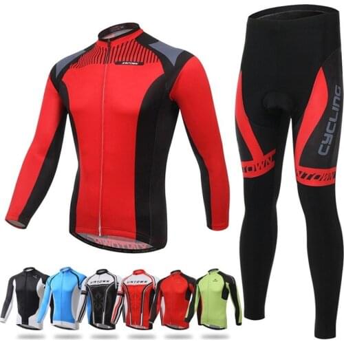 100+ Styles Cycling Jerseys Sets Long Cycling Warm Bike Clothing Hombre Ropa Ciclismo Invierno Ropa Cycling 2019 Bicycle Jersey