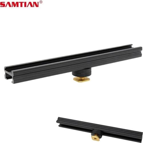 SAMTIAN Camera Extension Rail Handheld Camera Bracket Bar Carrying Elements for On-Camera Video Light Ring Light Microphone