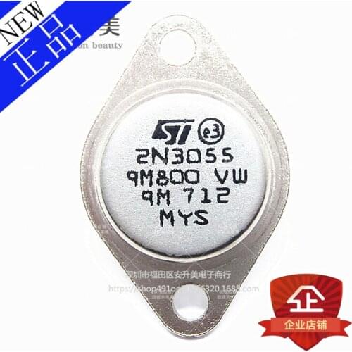 In stock New 100% Original 10pcs/lot 2N3055 NPN TO-3