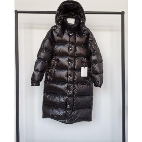 2021 Winter French Runway Collection Timeless Design Hooded Long Down Jacket