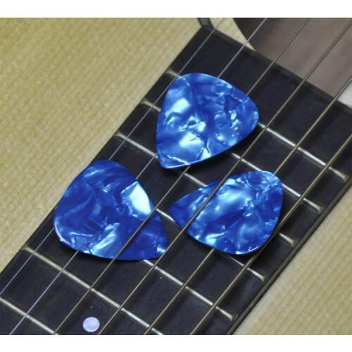 100pcs New Heavy 0.96mm Blank Guitar Picks Plectrums Celluloid Light Blue
