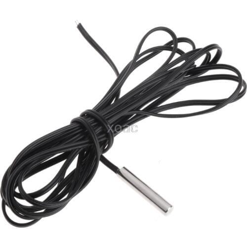 150cm NTC 10K Ohm 1% 3435 Thermistor Temperature Sensor Cylinder Probe 1.5m Wire M13 dropship