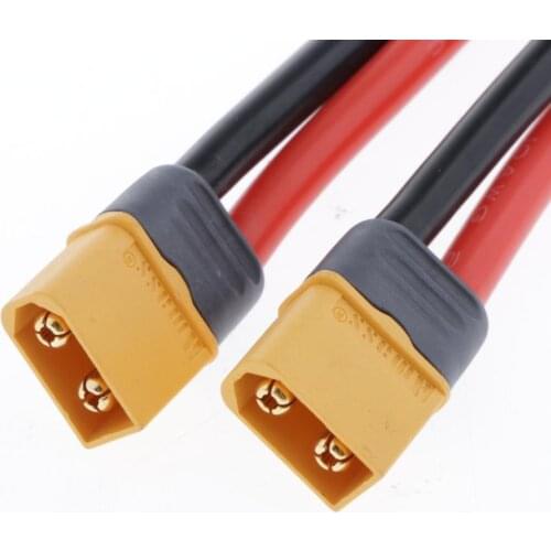 2 Pieces 10AWG XT60 Socket Extension Cable Connector Adapter Cable