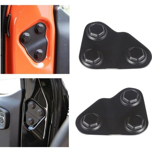 2PCS Door Lock Screw Protector Cover for Jeep Wrangler Accessories
