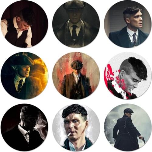58mm Peaky Blinders DIY Painted Badge Brooch Pin Accessories For Clothes Backpack Decoration gift