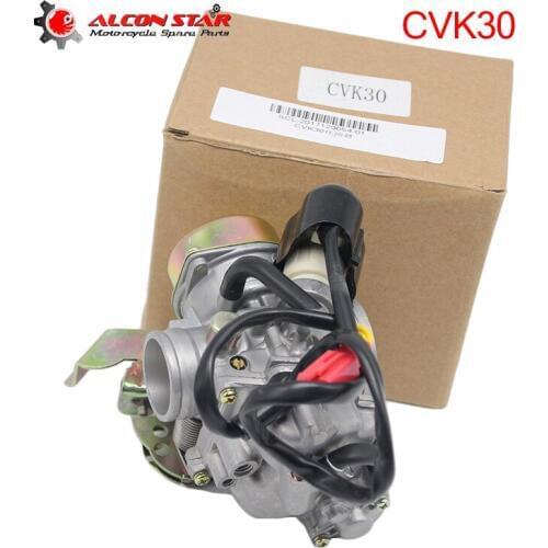 Alconstar-Aluminum CVK30 30mm Motorcycle Carburetor Carb with Heater for ATV UTV TANK 260 YP250 XY260T 250CC for Suzuki AN250