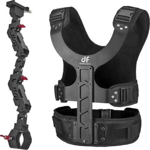DF DIFITALFOTO THANOS-PRO Gimbal Stabilizer Supporting System with Dual-Spring Arm + Load Vest for DJI Ronin-S/ Zhiyun Crane 2