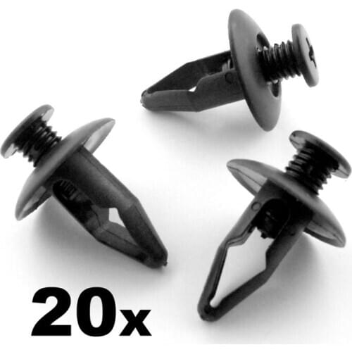 For Mazda Fender Wheel Arch Lining Splashguard Scrivets Plastic Rivet Trim Clips MB547806, MNA0156145, 6385401A00