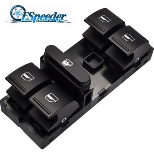 ESPEEDER 4 Button Master Window Switch Button For SEAT VW Jetta Golf MK5 MK6 GTI Rabbit Passat B6 3C Tiguan 5ND959857 1K4959857B