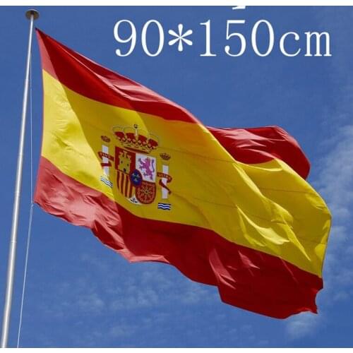 90*150cm 5*3ft Spanish Espana Flag High Quality Fabric With Brass Eyelets