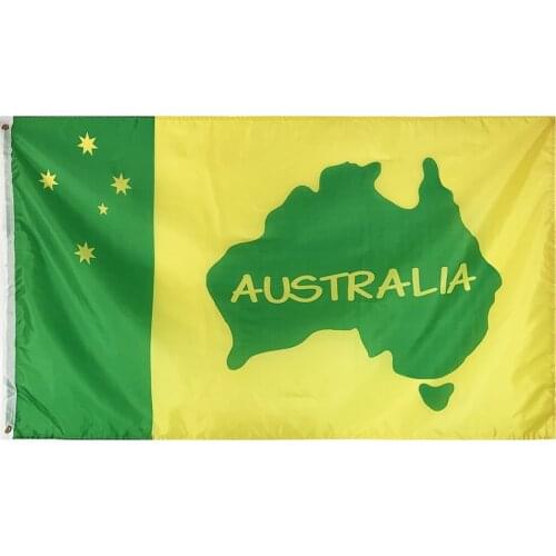 Flagnshow 90x150cm 3x5ft Australia Aussie Flags and Banners Australian National Flag for Rooms Decoration
