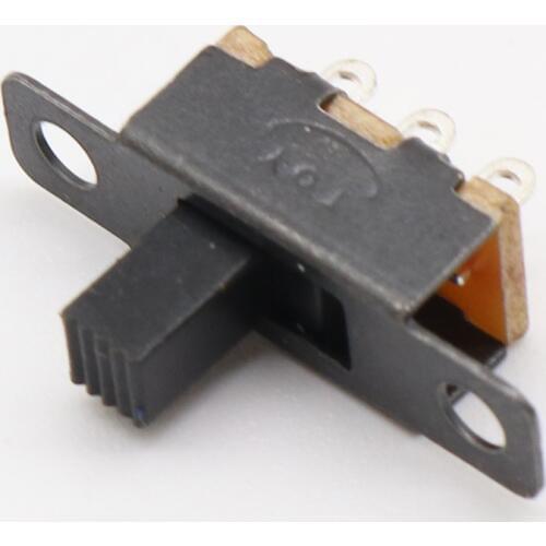 Hot 20pcs 5V 0.3A Mini Size Black SPDT Slide Switch for Small DIY Power