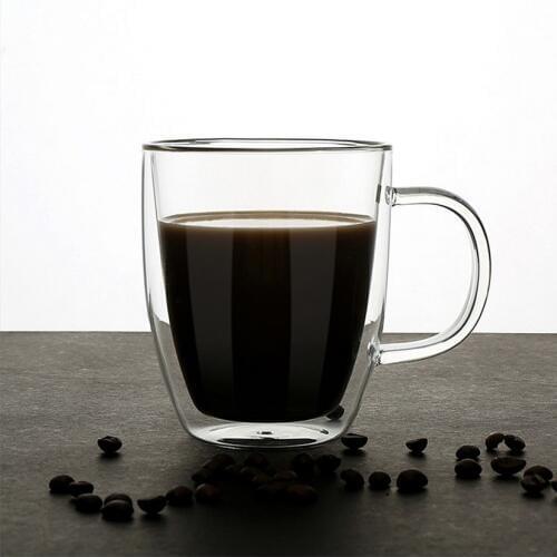 Coffee Cups Tea Set Mugs Beer Drink Office Mug Transparent Drinkware Double Glass Cup