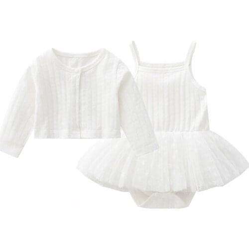 Baby Girls Infant Clothing Set Soild Princess 100% Cotton 0-12 Months Baby Girls Clothes Tops+Bodysuit Girl Infant Outfits Set