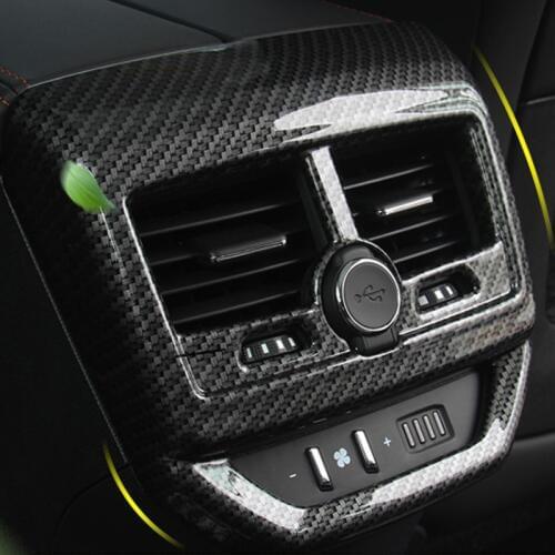 My Good Car Rear air conditioning air outlet decorative frame for Peugeot 4008 5008 Car accessories