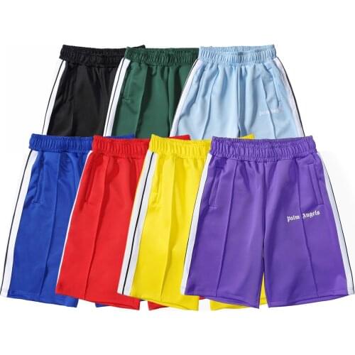 Palm Angels 22SS Letter Logo Men Women Couple Style Fashion Cotton short pants Beach Casual shorts boyfriend gift