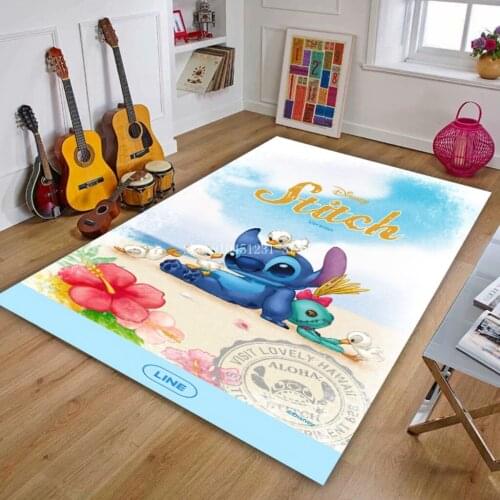 Floor Mat Carpet Disney Series Mickey Minnie Mouse Donald Duck Winnie the Pooh Tigger Chilren baby Non-slip Mat Home Decoration