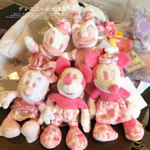 New Japan sakura Mickey Minnie Donald Daisy key ring keychain brooch pin clip plush toy