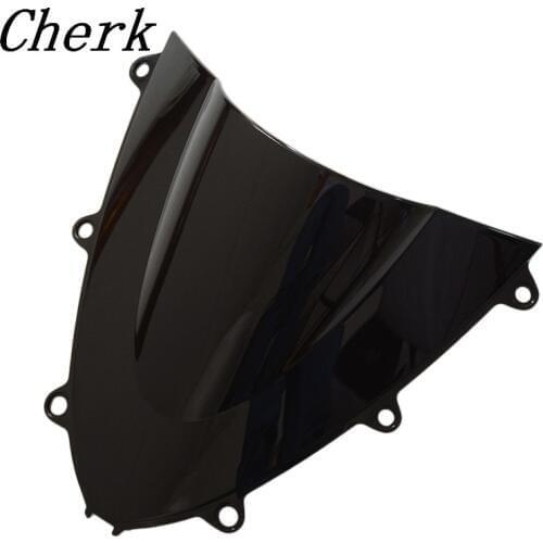 New ABS Motorcycle Double Bubble Windscreen Windshield Shield for Honda CBR1000RR 2008-2011 08 09 10 11 Black