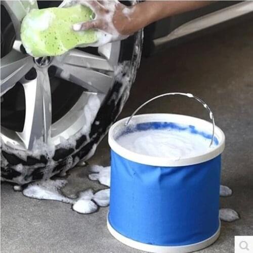 Portable Folding Bucket, Folding, For Tourism, Fishing Promotion, Folding Camping Bucket, Car Wash Bucket, Outdoor Camping